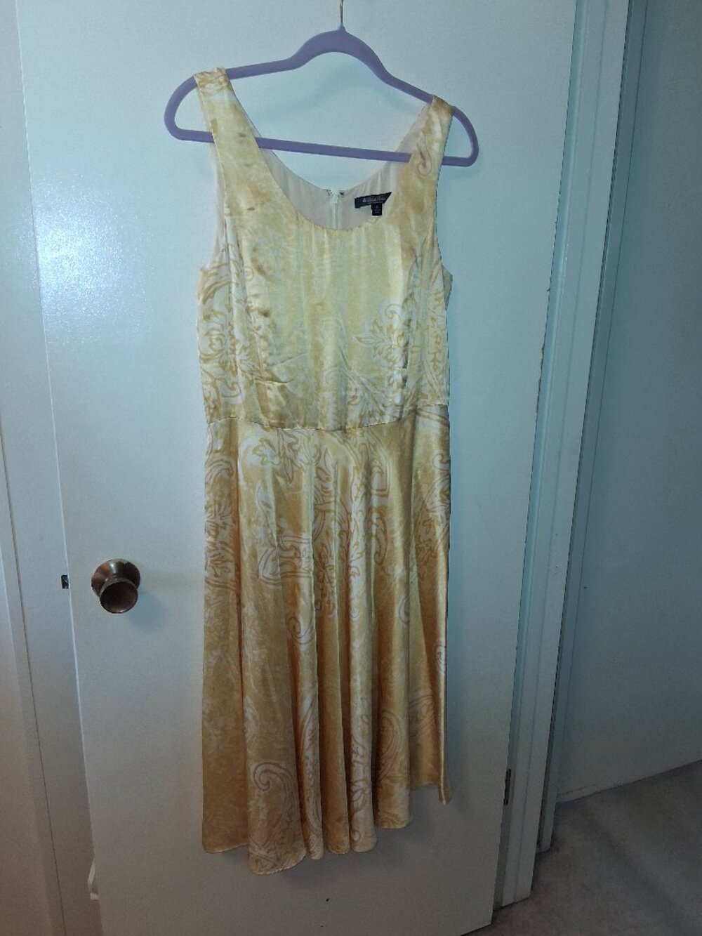Brooks Bros Yellow Silk Dress, 12